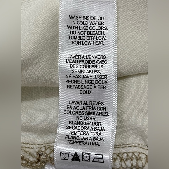 FRAME Carpenter Color Crop Flare Jeans Off White Size 26 - Picture 8 of 14